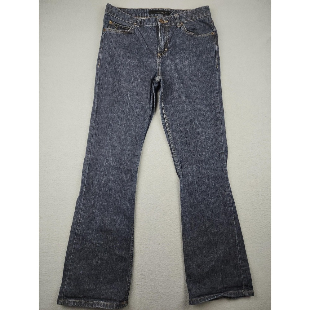 Calvin Klein Jeans Jeans Womens 6/32 Blue Rinse Updated Flare Stretch Denim
